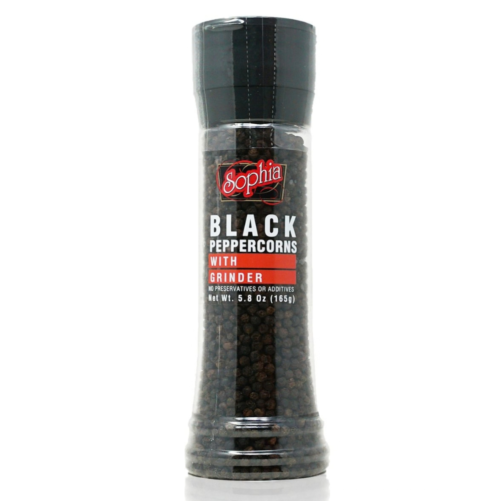 Sophia Black Peppercorn Grinder 5.8 oz – Case of 6