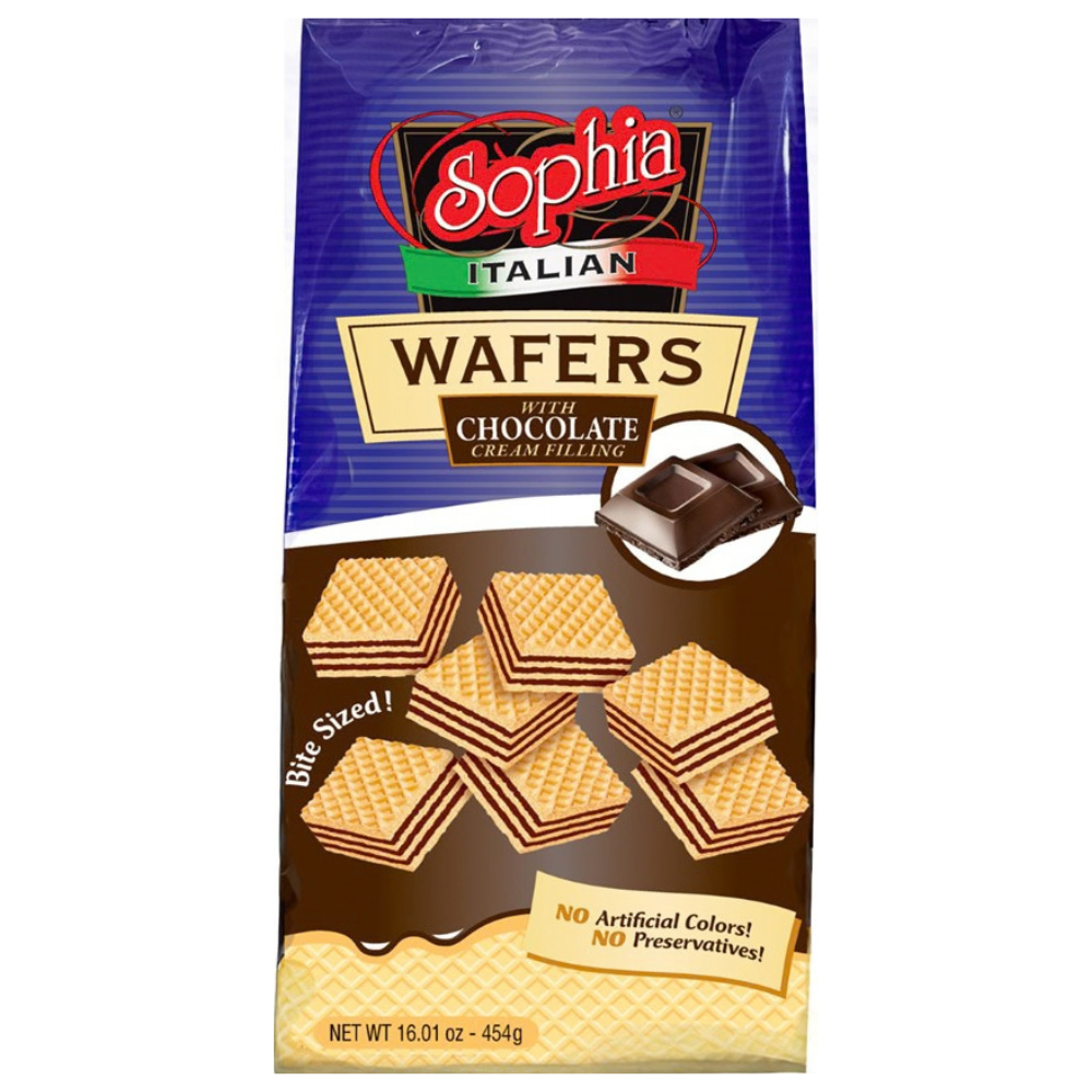 Sophia Italian Chocolate Wafers 16 oz