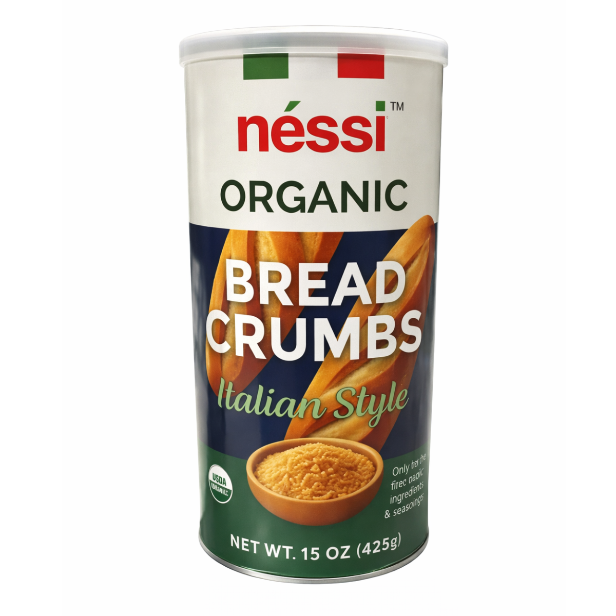 Néssi Organic Italian Style Bread Crumbs 12/15 oz