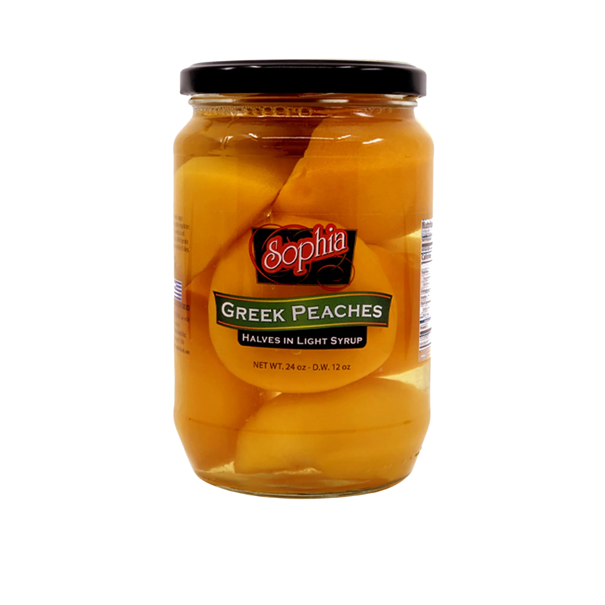 Sophia Greek Peach Halves 12/24 oz