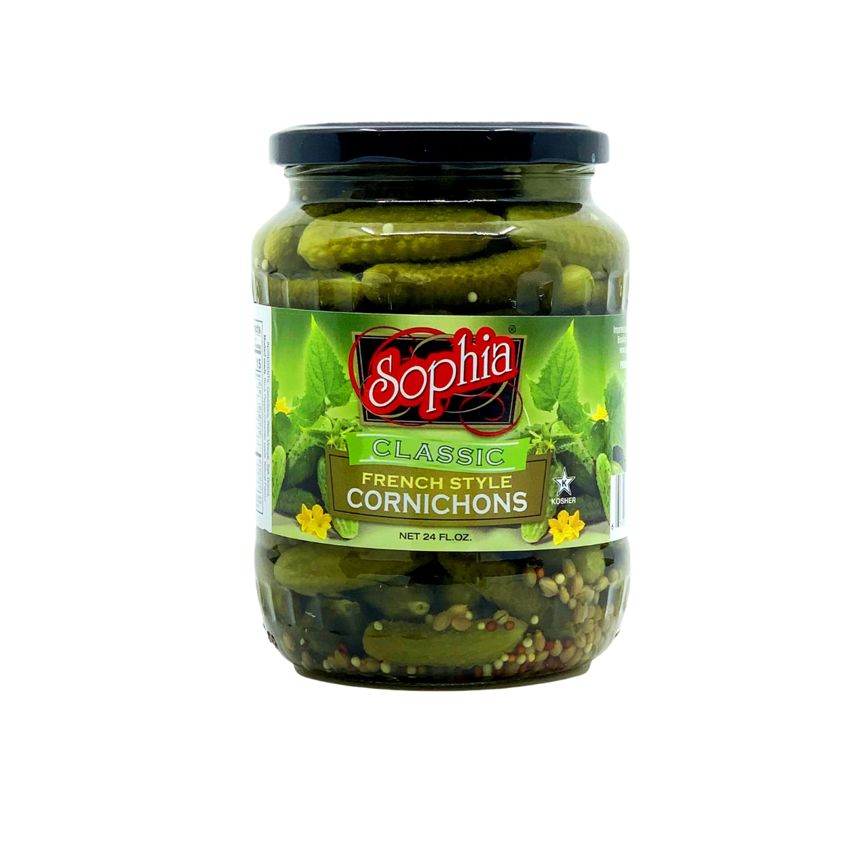 Sophia Cornichon Pickles 12/24 oz