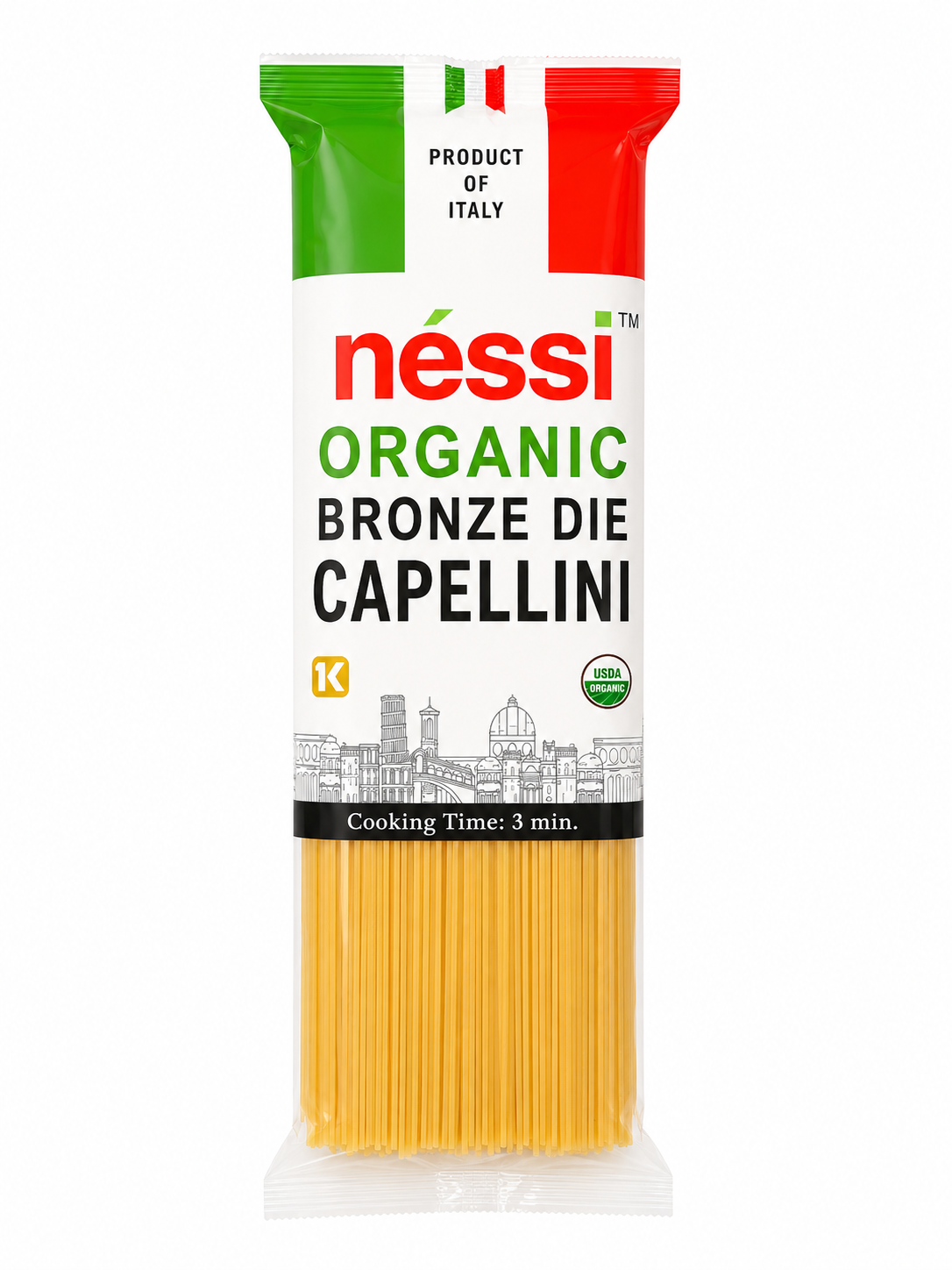 Néssi Organic Bronze Die Capellini – 16oz