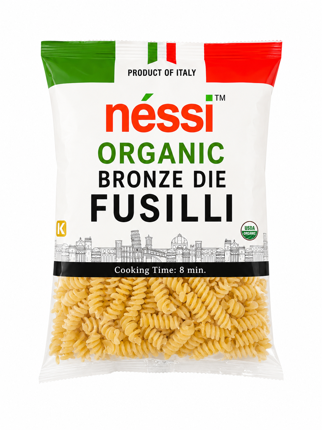 Néssi Organic Bronze Die Fusilli – 16oz