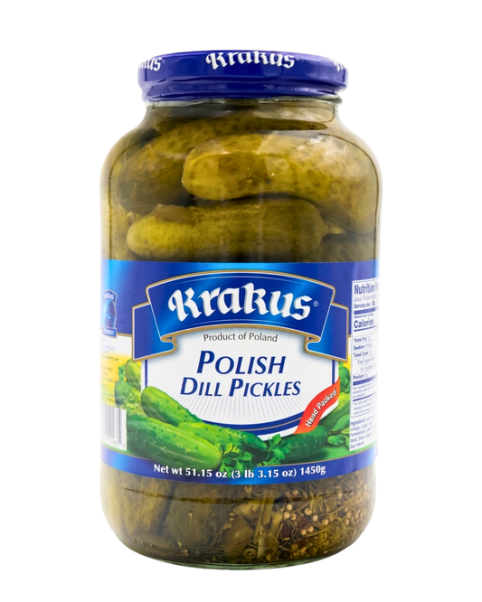 Krakus Polish Dill Pickles 6/51 oz