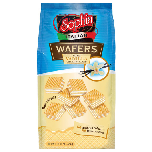 Sophia Italian Vanilla Wafers 16 oz – wholesale case