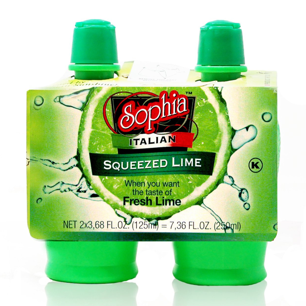 Sophia Lime Juice Twin Pack 2 × 125 ml – Case of 12