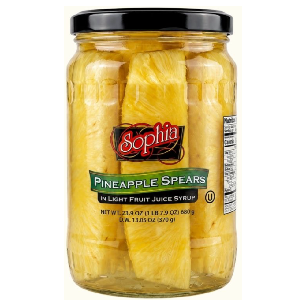 Sophia Pineapple Spears 24 oz – Case of 12