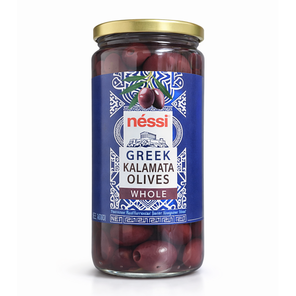 Néssi Greek Kalamata Olives Whole 12oz | B2B Wholesale