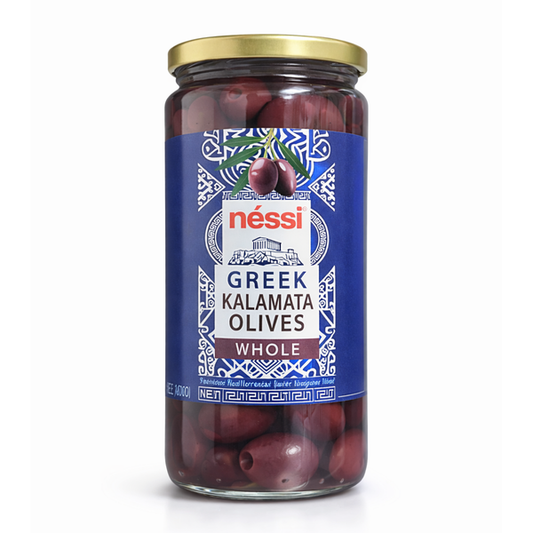 Néssi Greek Kalamata Olives Whole 12oz | B2B Wholesale