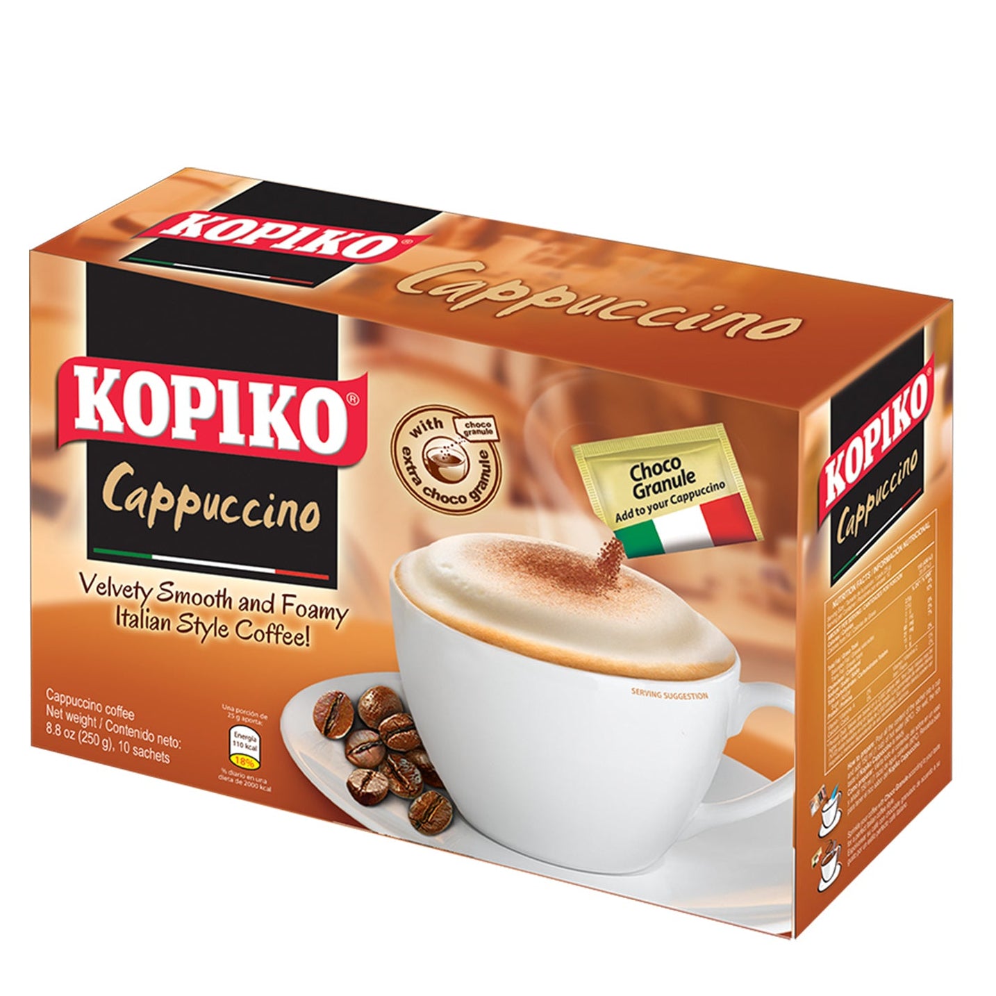 Kopiko Cappuccino Mix 10 Packets 12/8.8 oz