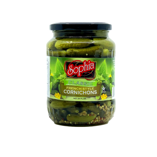 Sophia Cornichon Pickles 12/24 oz