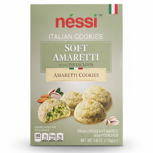 Néssi Soft Amaretti With Pistachio 12/5.9 oz